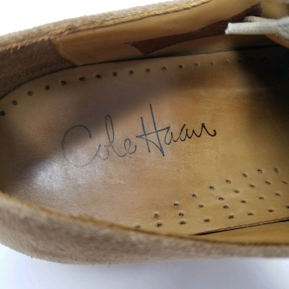 Cole Haan Oxfords Suede Plain Toe Dress Shoes - Picture 7 of 10